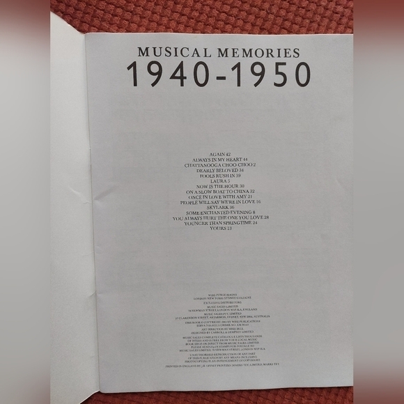 Vintage 3 Music Playbooks. Jazz, Broadway and 40s/50s  (Softcover) - Picture 11 of 12